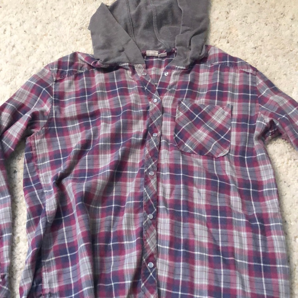 hooded flannel by roxy